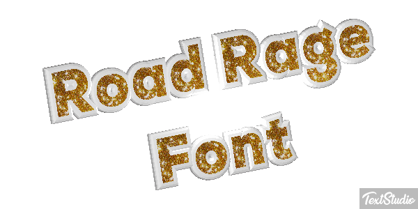 Road Rage Font Text effect