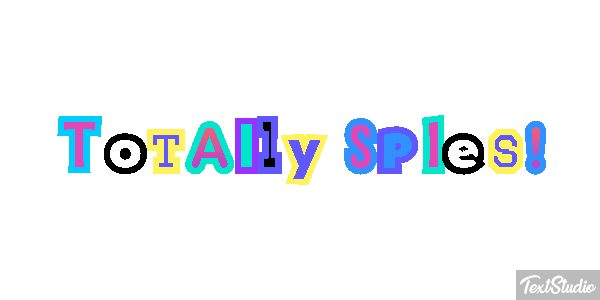 Totally Spies! Effet de texte