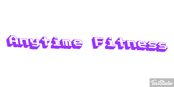 Anytime Fitness Effetto testo