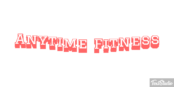 Anytime Fitness Effetto testo