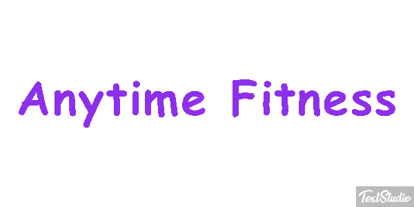Anytime Fitness Effetto testo