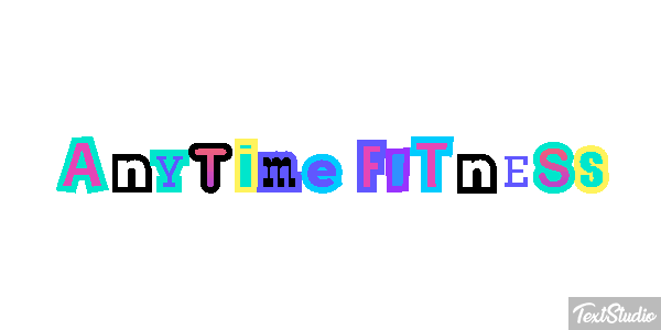 Anytime Fitness Effetto testo