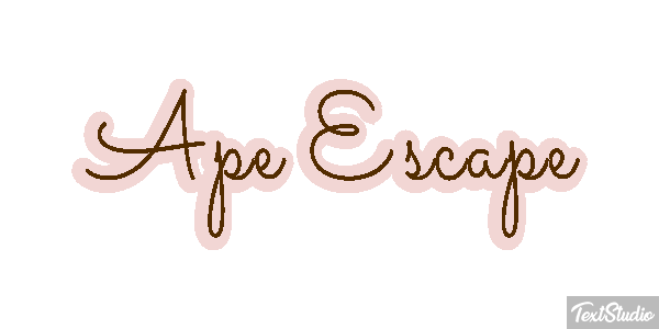 Ape Escape Text effect