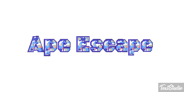 Ape Escape Text effect