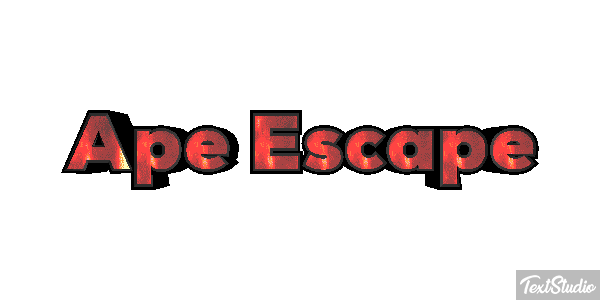 Ape Escape Text effect