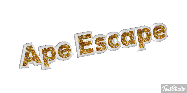 Ape Escape Text effect