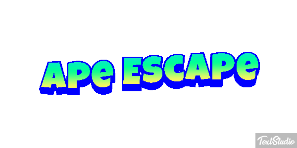 Ape Escape Text effect