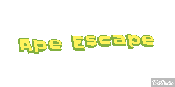 Ape Escape Text effect