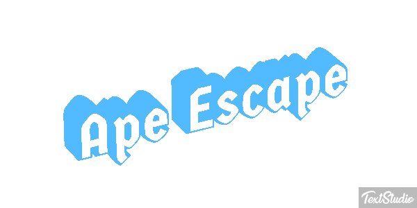 Ape Escape Text effect