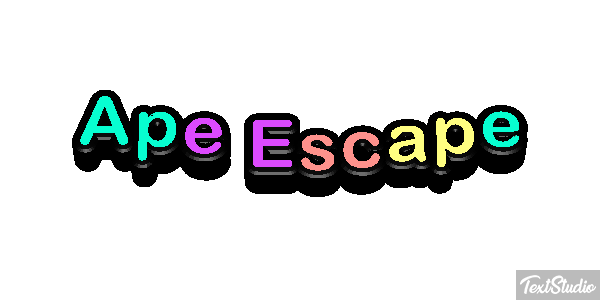 Ape Escape Text effect