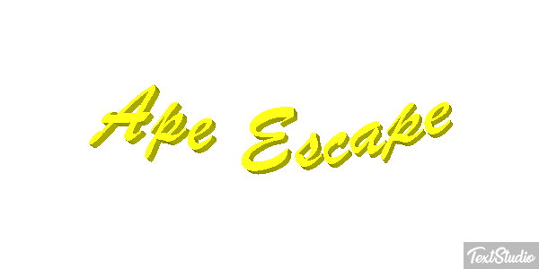 Ape Escape Text effect