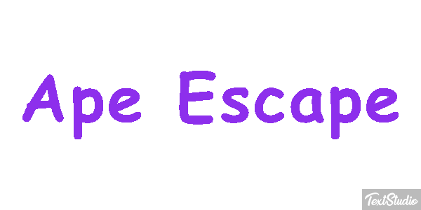 Ape Escape Text effect