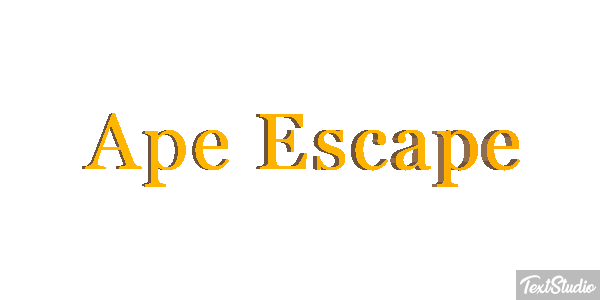 Ape Escape Text effect