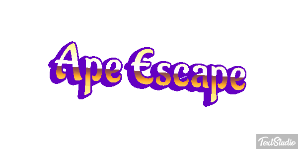 Ape Escape Text effect