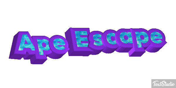 Ape Escape Text effect