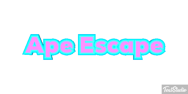 Ape Escape Text effect