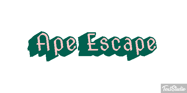 Ape Escape Text effect