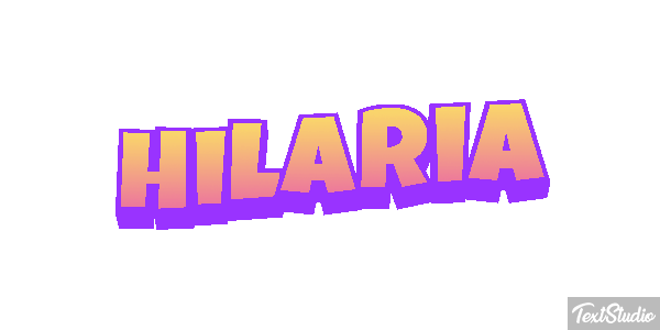 Hilaria Efecto de texto