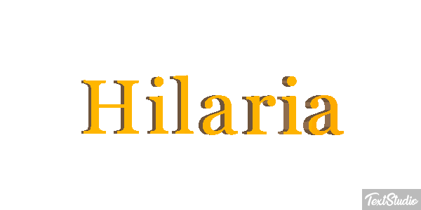 Hilaria Efecto de texto