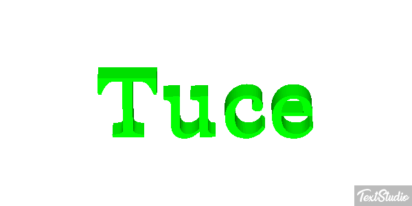 Tuçe Effet de texte