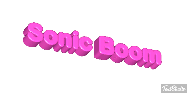 Sonic Boom Texteffekt