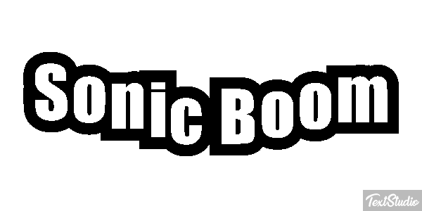 Sonic Boom Texteffekt