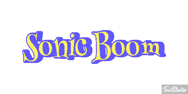 Sonic Boom Texteffekt