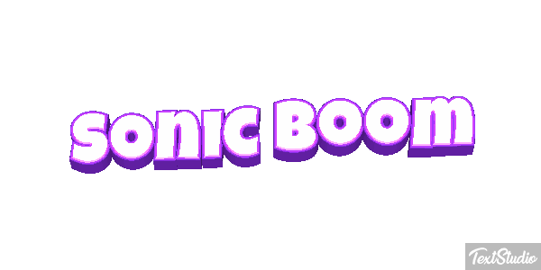 Sonic Boom Texteffekt