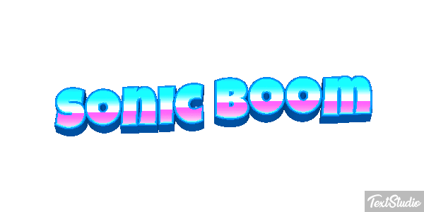Sonic Boom Texteffekt