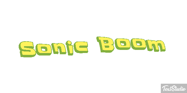 Sonic Boom Texteffekt