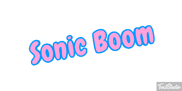 Sonic Boom Texteffekt