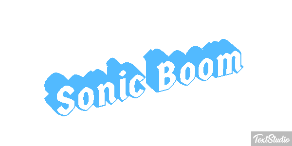 Sonic Boom Texteffekt