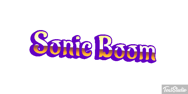 Sonic Boom Texteffekt
