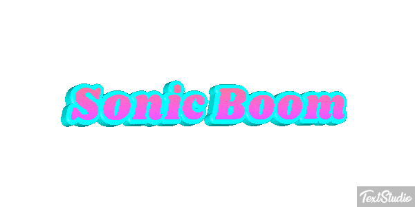 Sonic Boom Texteffekt