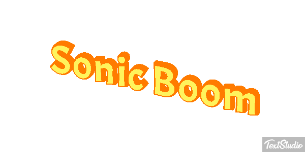 Sonic Boom Texteffekt