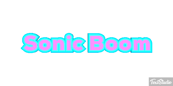 Sonic Boom Texteffekt