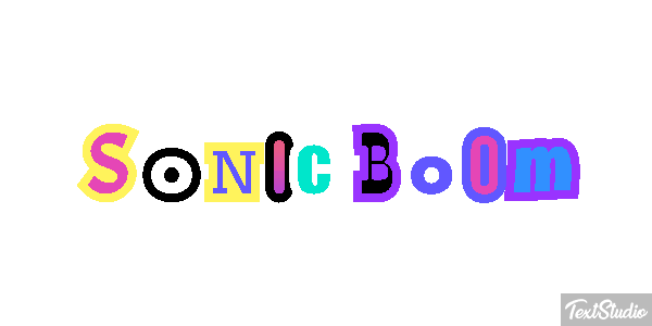 Sonic Boom Texteffekt