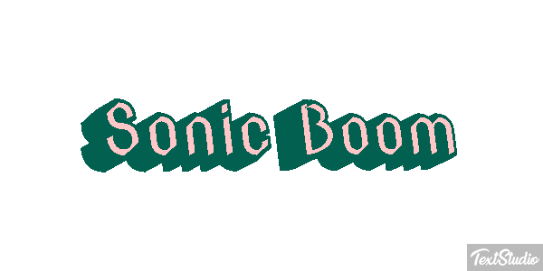 Sonic Boom Texteffekt