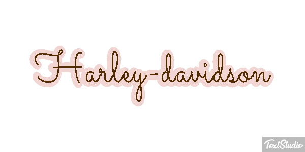 Harley-davidson Tekst effect