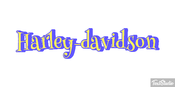 Harley-davidson Tekst effect