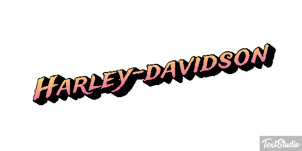Harley-davidson Tekst effect