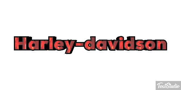 Harley-davidson Tekst effect