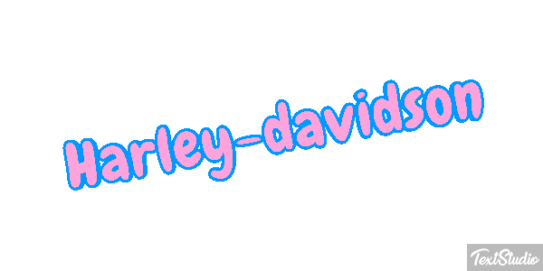 Harley-davidson Tekst effect