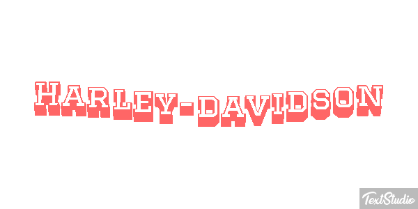 Harley-davidson Tekst effect