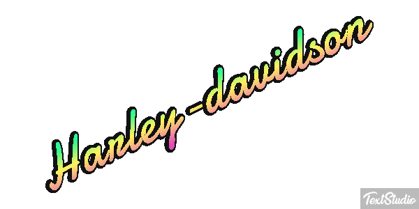 Harley-davidson Tekst effect