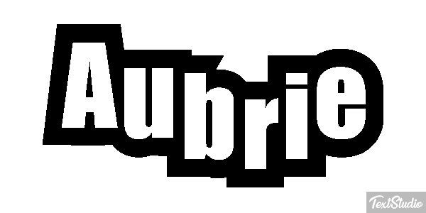 Aubrie Texteffekt
