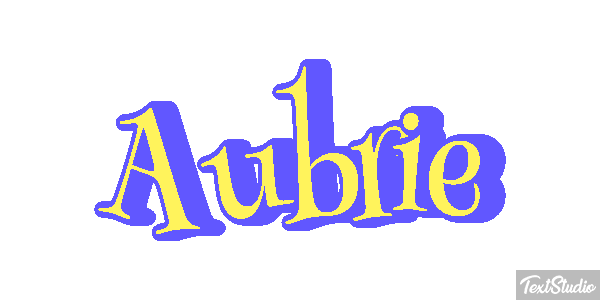 Aubrie Texteffekt