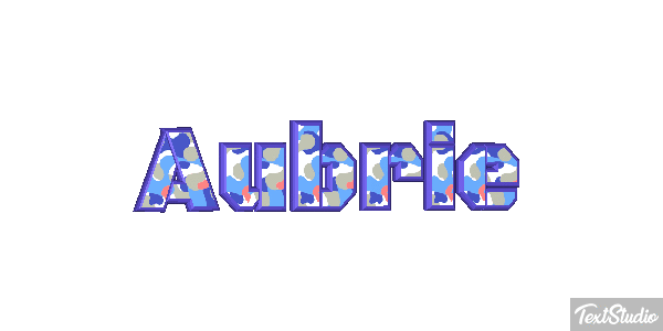 Aubrie Texteffekt