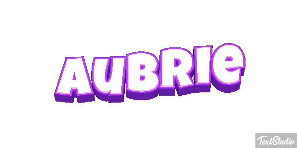 Aubrie Texteffekt
