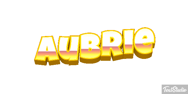 Aubrie Texteffekt